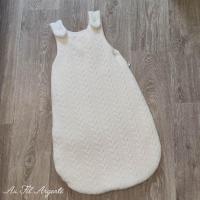 Gigoteuse en Tricot Torsades : Blanc